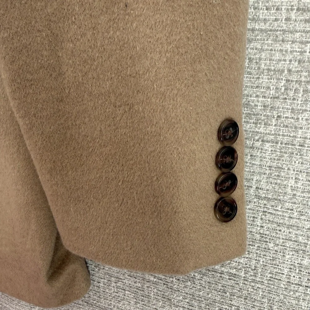 Lauren‎ Ralph Lauren Sport Coat Mens 44L Brown Wool Cashmere Two Button Blazer